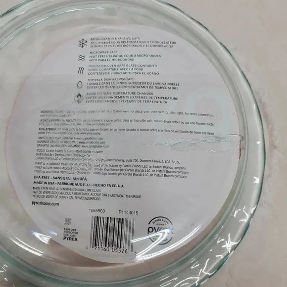 🌴3/$15🌴 Pyrex pie tin/plate glass New Bakeware - Picture 5 of 9
